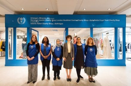 SCT part of interfaith charity shop at Selfridges by Artangel and Miranda July